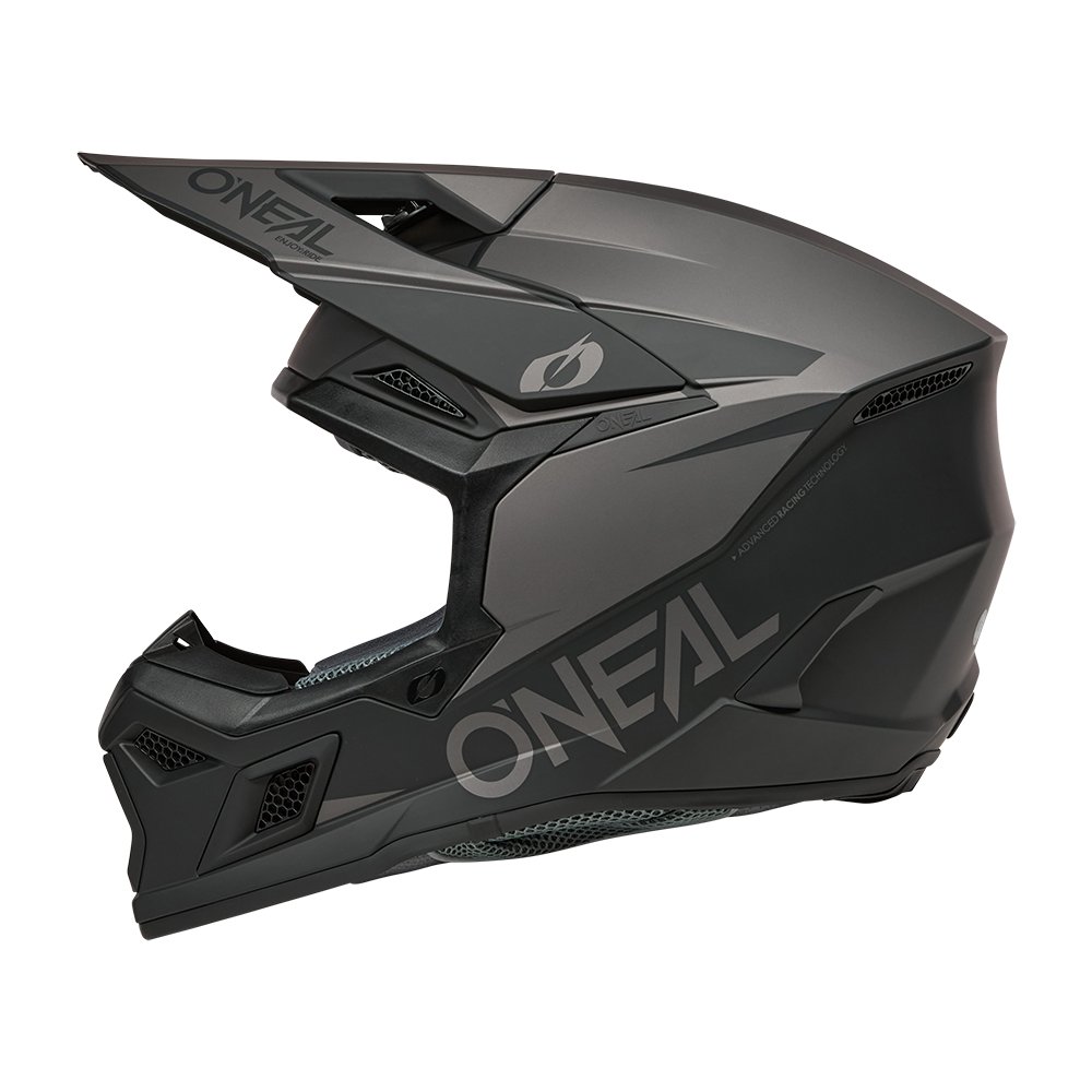 ONEAL 3SRS Motocross Helm Solid schwarz/grau