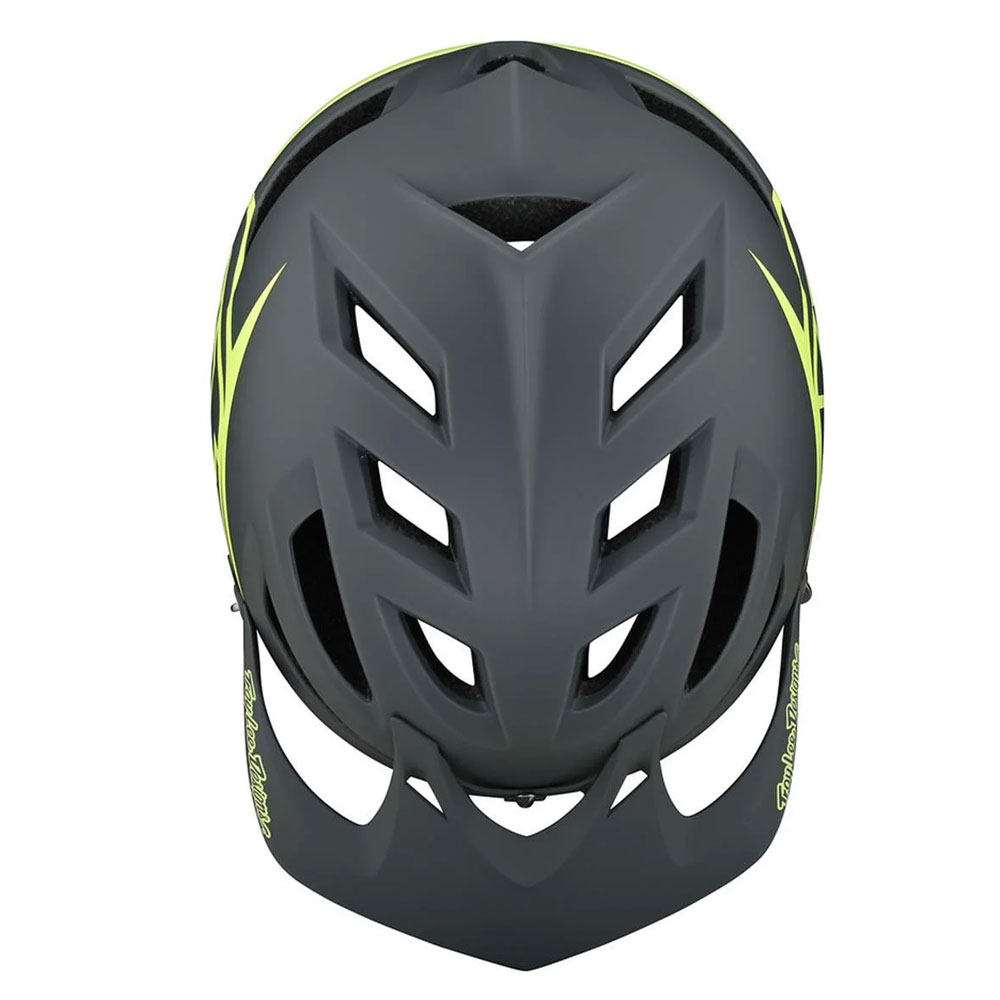 TROY LEE DESIGNS A1 MIPS MTB Helm Classic grau gelb TROY LEE DESIGNS A1 MIPS MTB Helm Classic grau gelb