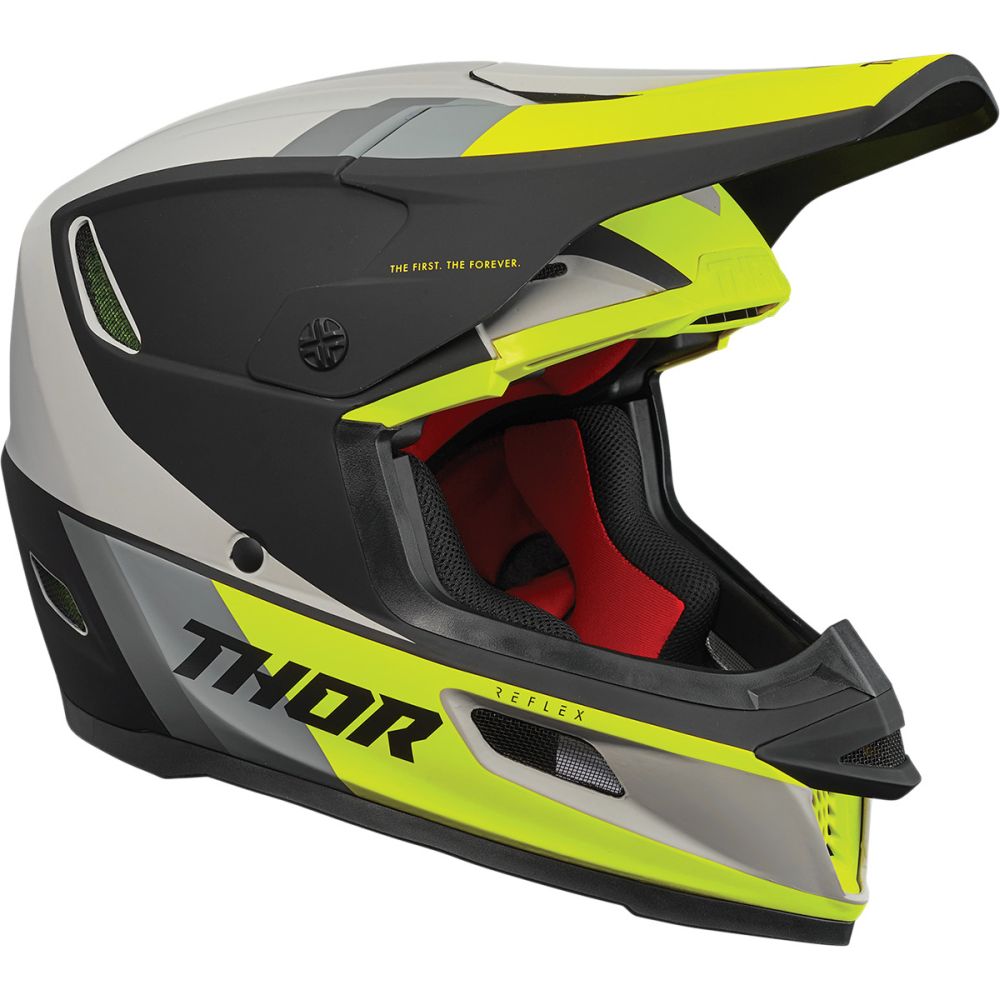 THOR Reflex Apex Motocross Helm gelb grau