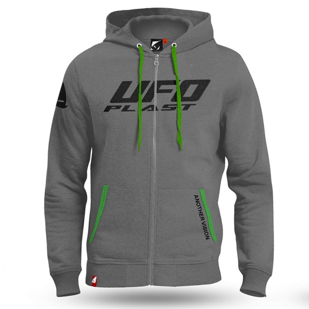 UFO Kapuzen Pullover grau