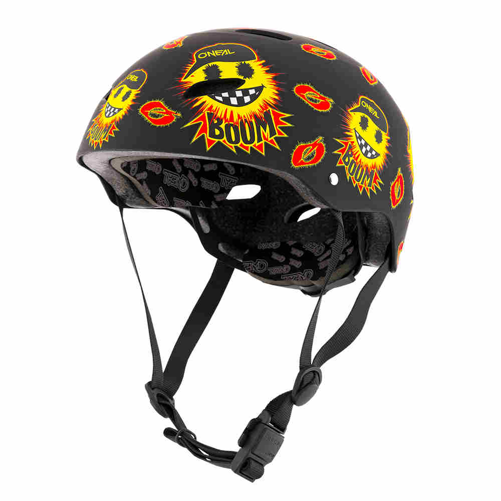 ONEAL Dirt Lid Youth Emoji MTB Kinder Helm schwarz gelb