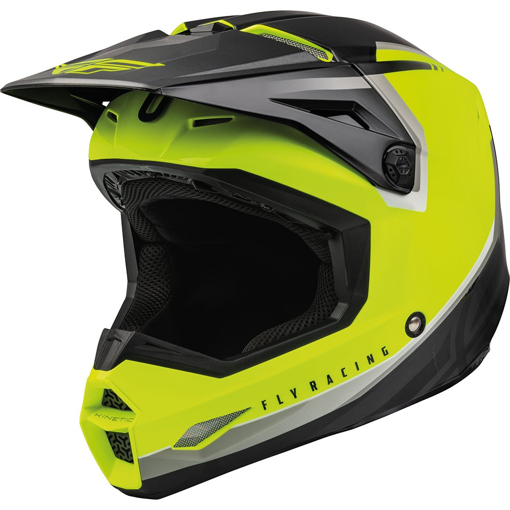 FLY Kinetic Vision Motocross Helm gelb schwarz