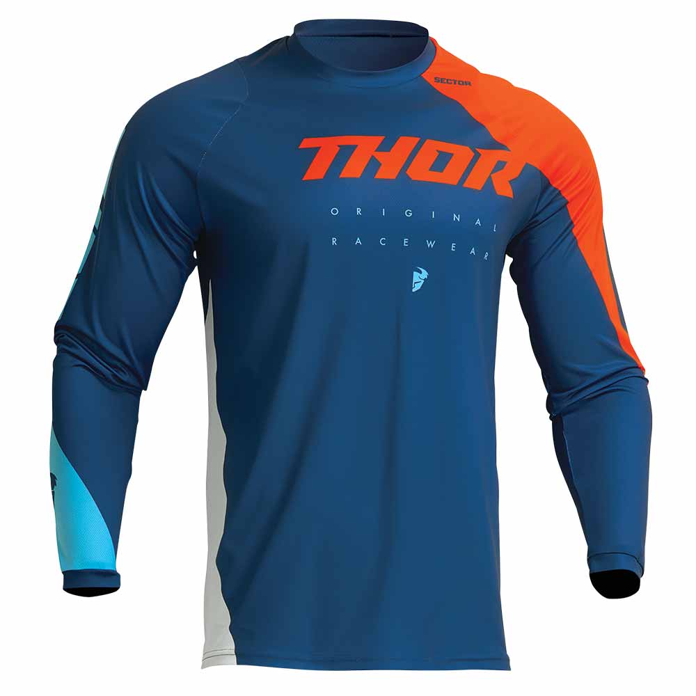 THOR Sector Edge MX MTB Jersey navy orange