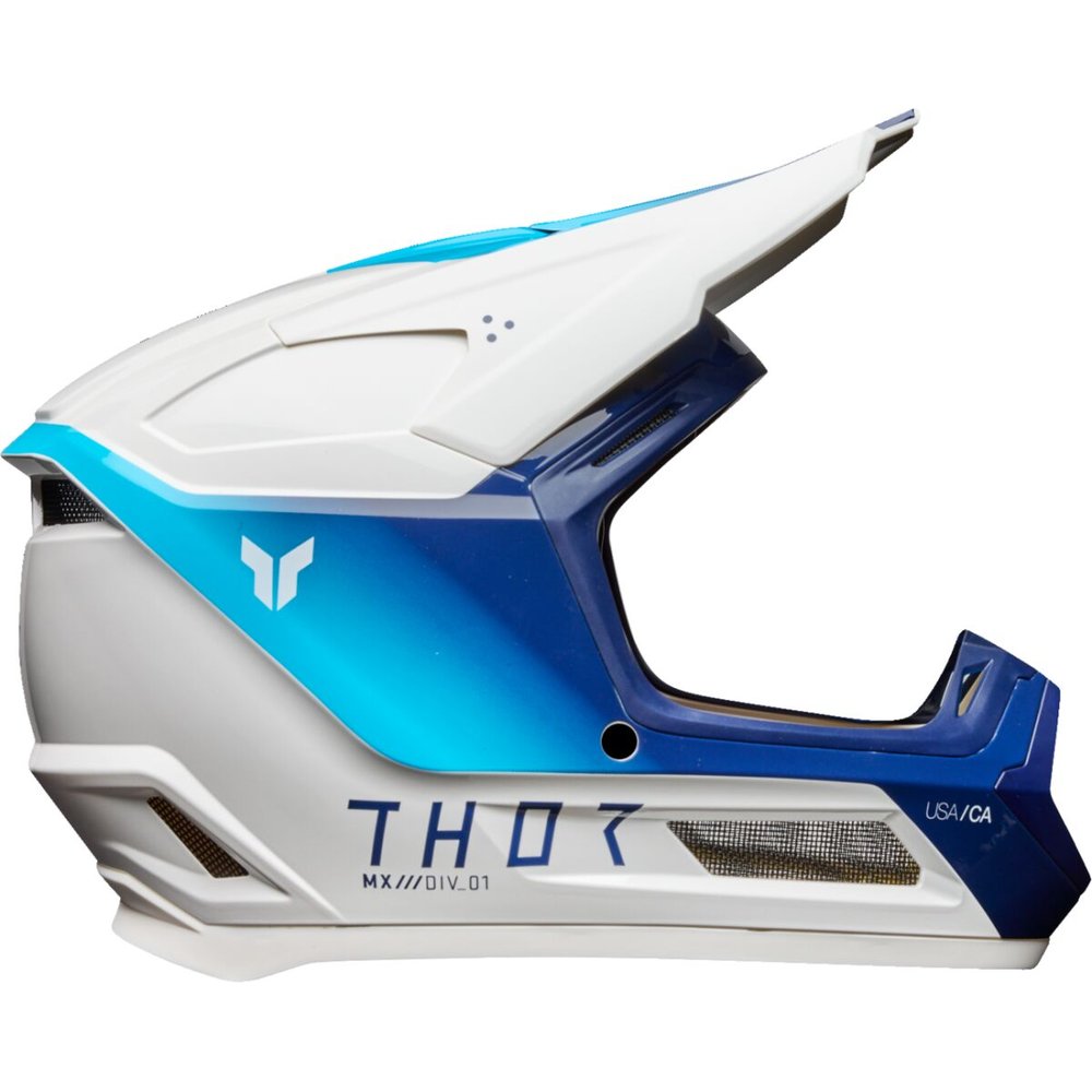 THOR Fleet Kinder Motocross Helm Storm weiss navy blau