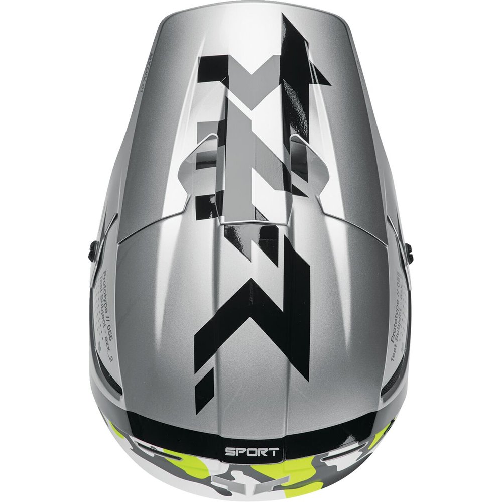 THOR Reflex Sport Motocross Helm Riot grau neon gelb