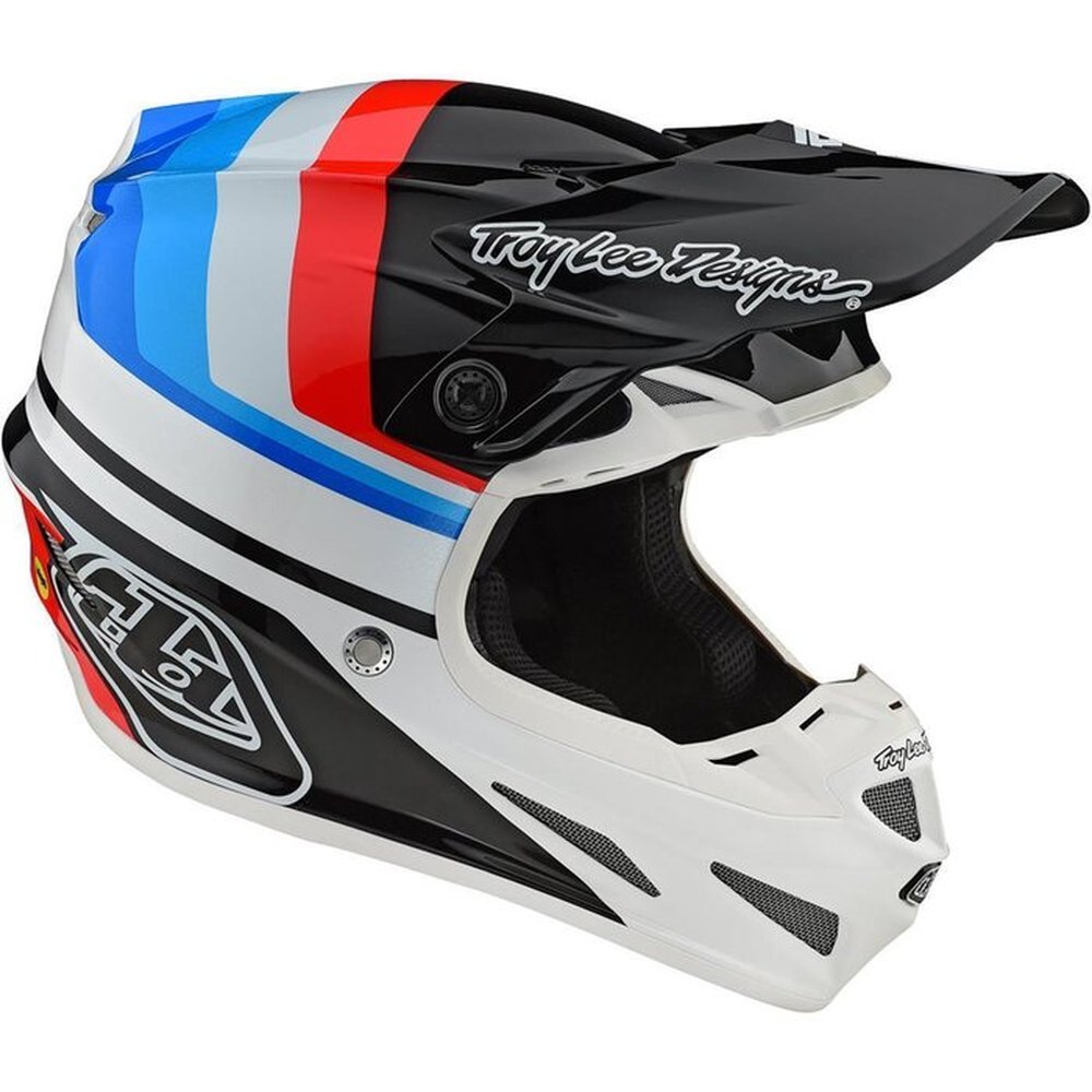 TROY LEE DESIGNS SE4 Mirage Motocross Helm schwarz weiß