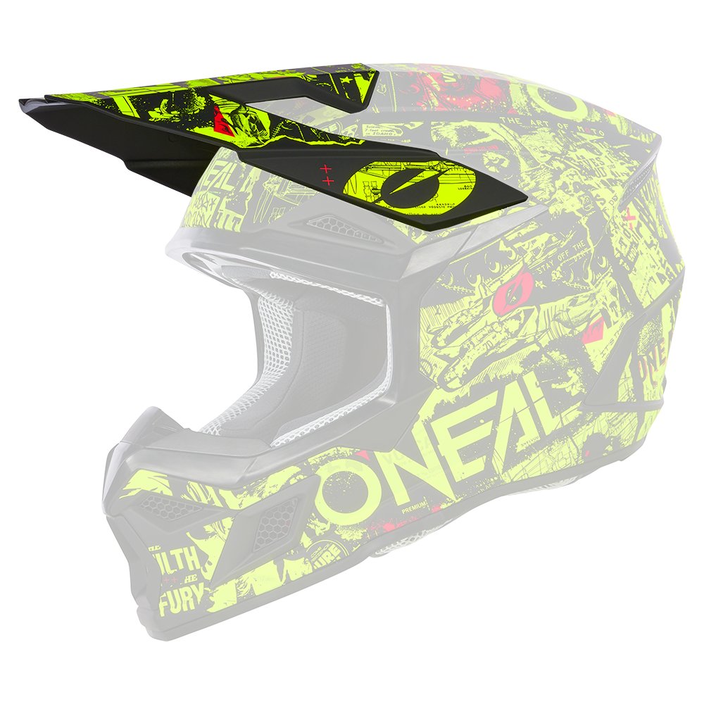 ONEAL Visor 3SRS Youth Kinder Helm Attack schwarz Neon ONEAL Visor 3SRS Youth Kinder Helm Attack schwarz Neon