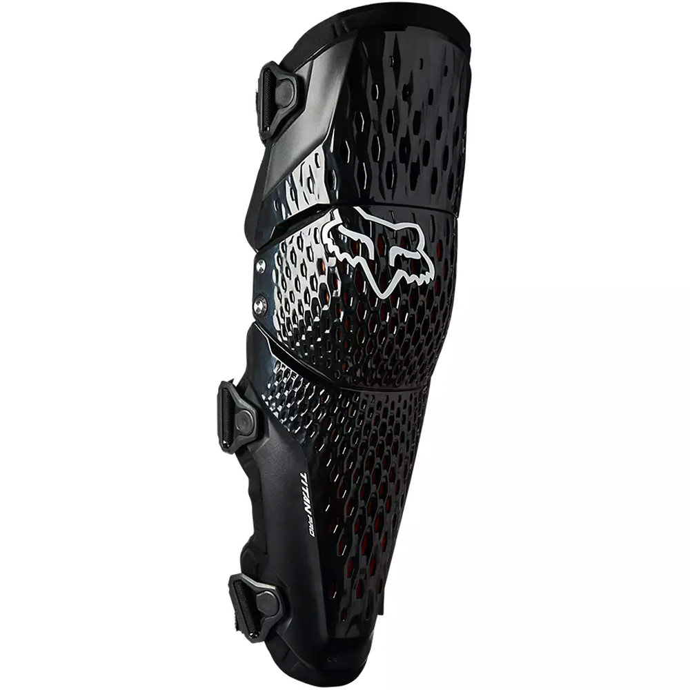 FOX Titan Pro Motocross Knie Protektoren schwarz