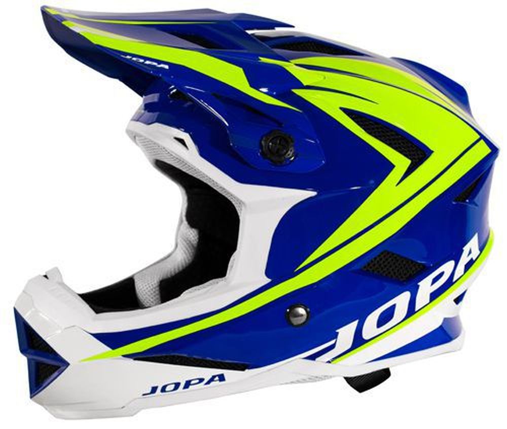 JOPA Flash MTB Helm blau neongelb