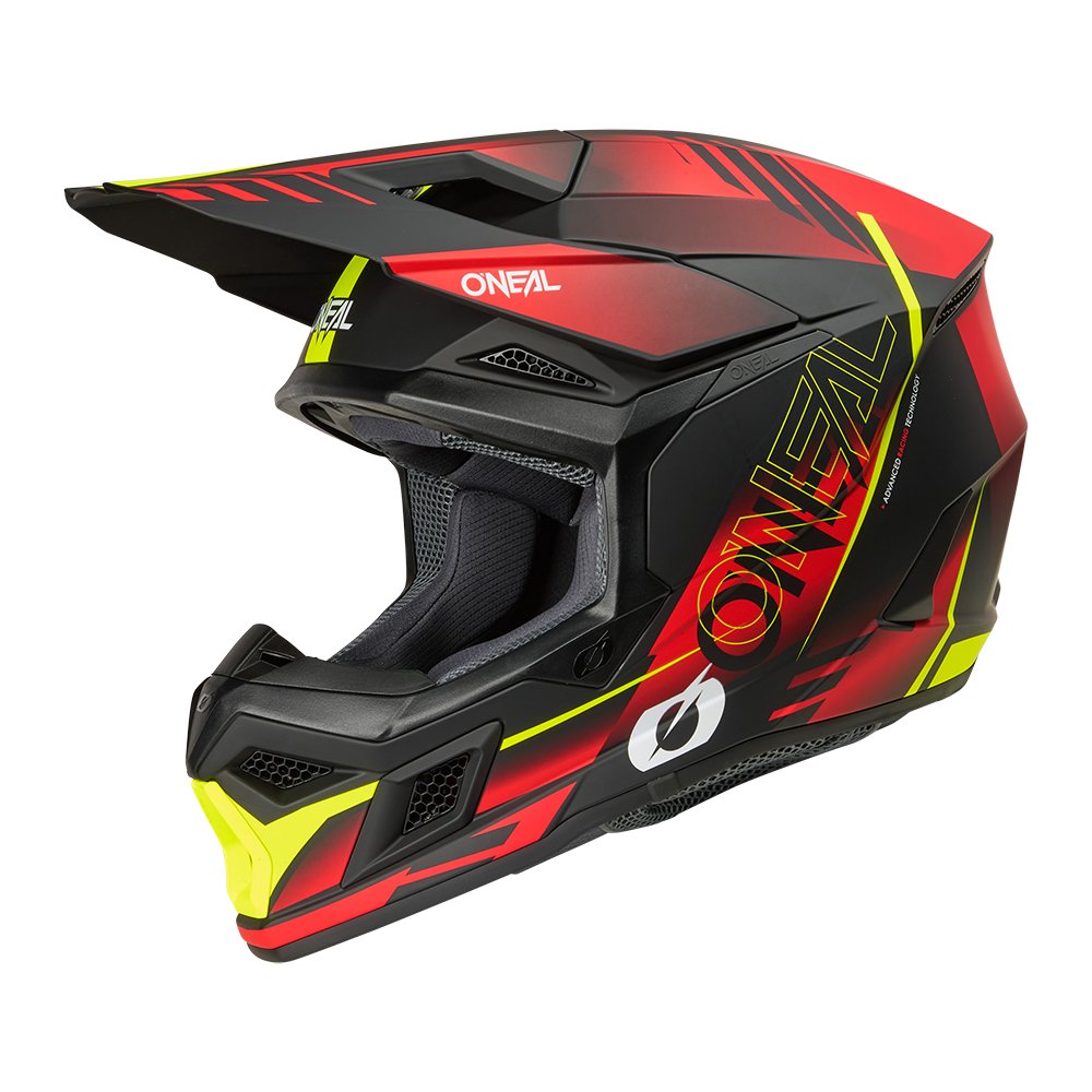 ONEAL 3SRS Motocross Helm Haze schwarz/rot/neon gelb ONEAL 3SRS Motocross Helm Haze schwarz/rot/neon gelb
