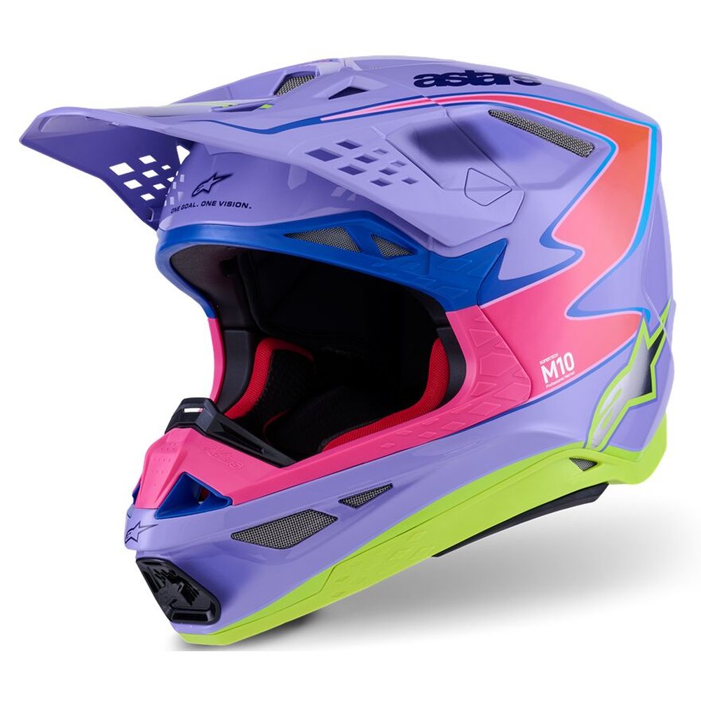 ALPINESTARS Supertech M10 Jett Lawrence Motocross Helm lila/pink ALPINESTARS Supertech M10 Jett Lawrence Motocross Helm lila/pink