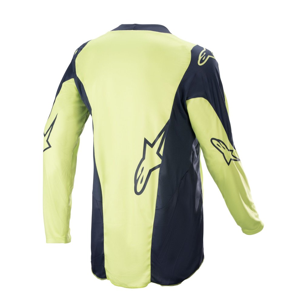 ALPINESTARS Racer Hoen MX MTB Jersey neon-grün blau ALPINESTARS Racer Hoen MX MTB Jersey neon-grün blau