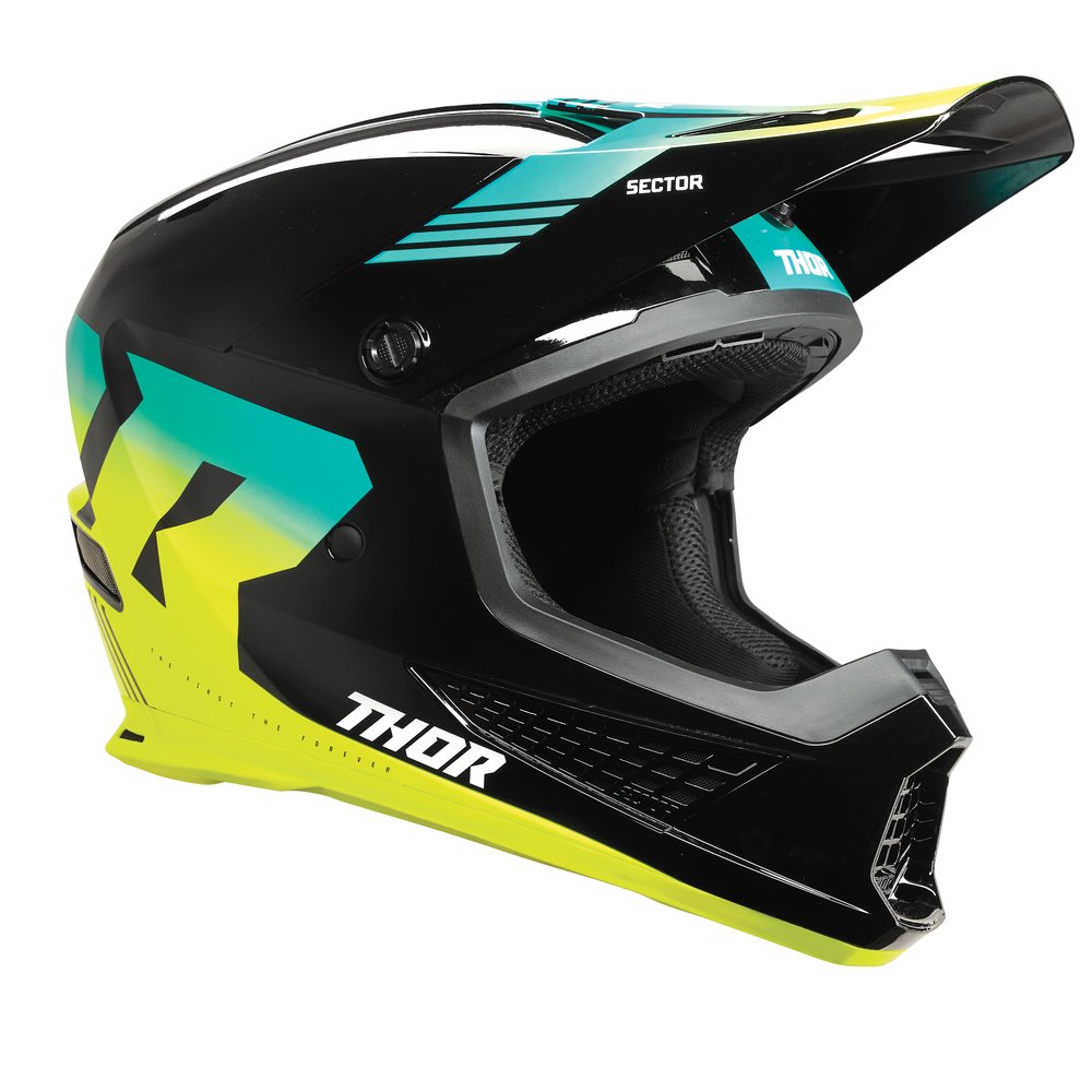 THOR Sector 2 Carv Motocross Helm schwarz acid gelb