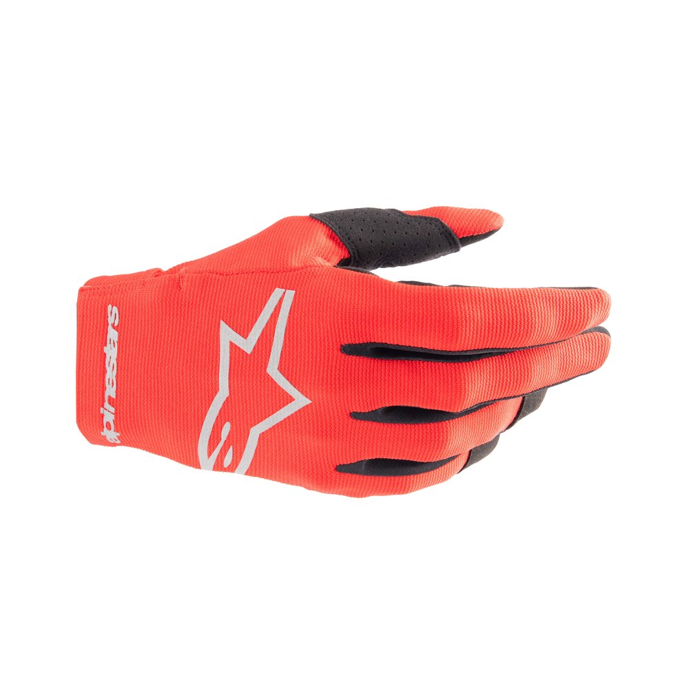 ALPINESTARS Radar Kinder Handschuhe rot silber