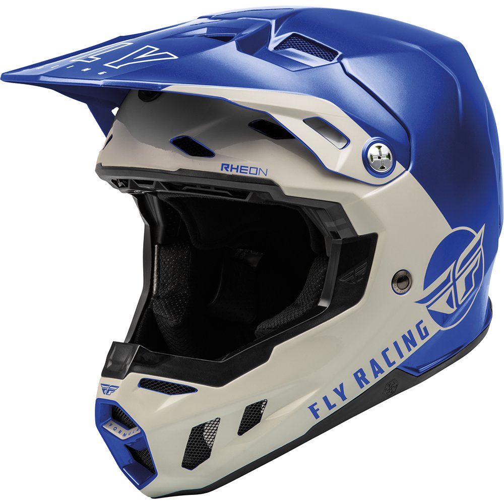 FLY Formula CC Centrum Motocross Helm blau grau