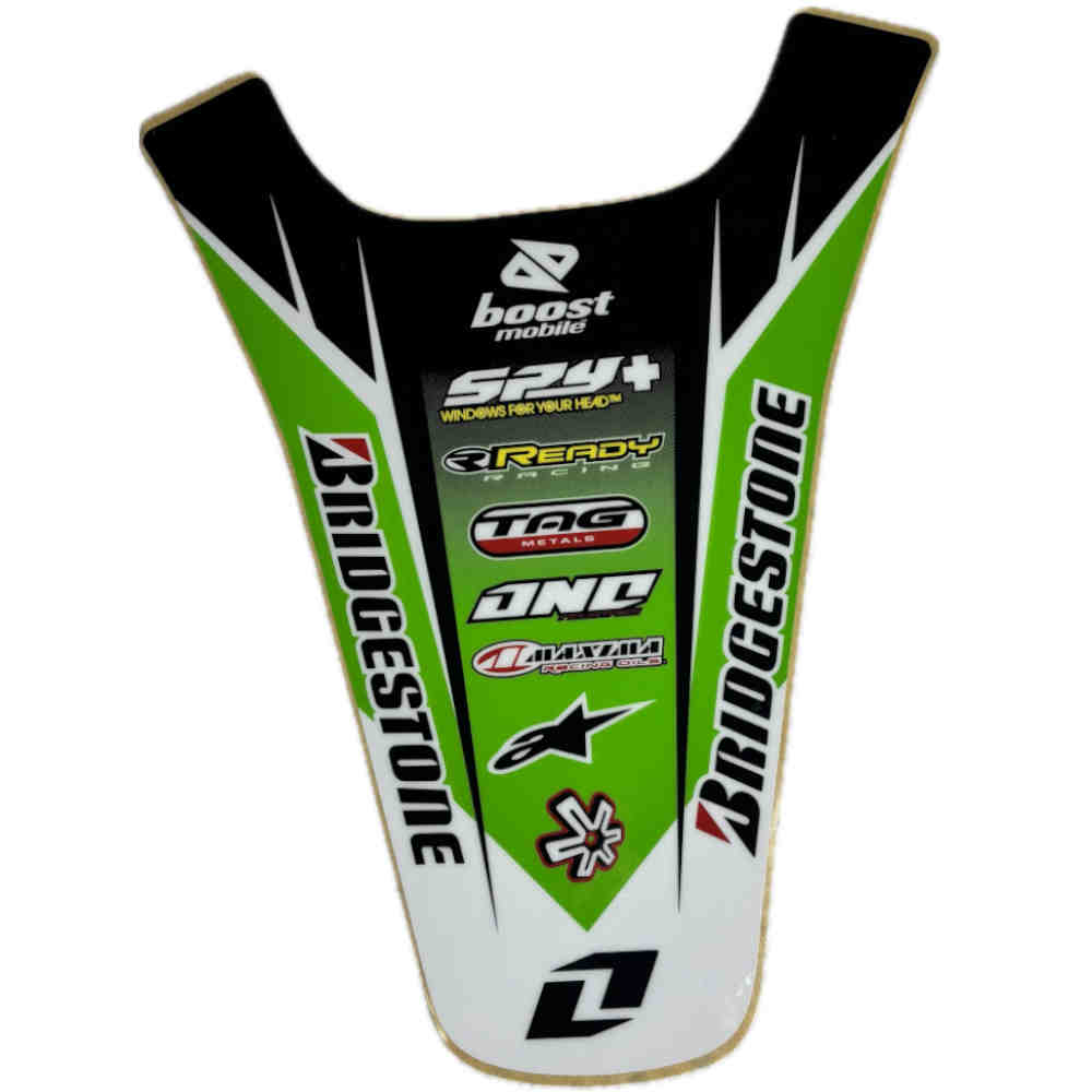 ONE INDUSTRIES Kotflügel hinten Dekor Decals Sponsor Kit Kawasaki KX 125-250 03-06
