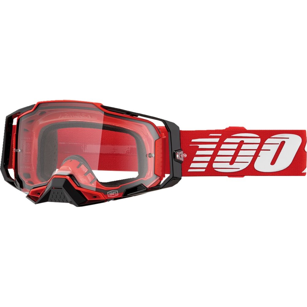 100% Armega Brille rot klar