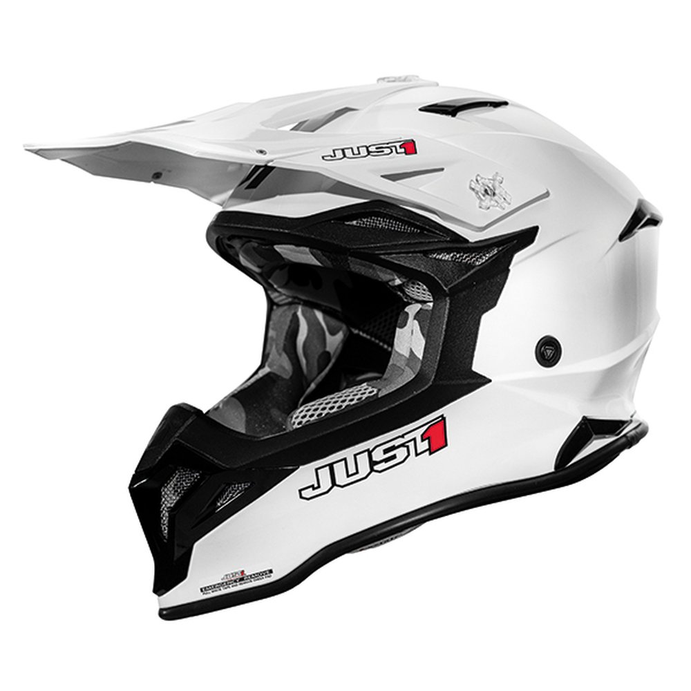 JUST1 J39 Solid Motocross Helm weiss