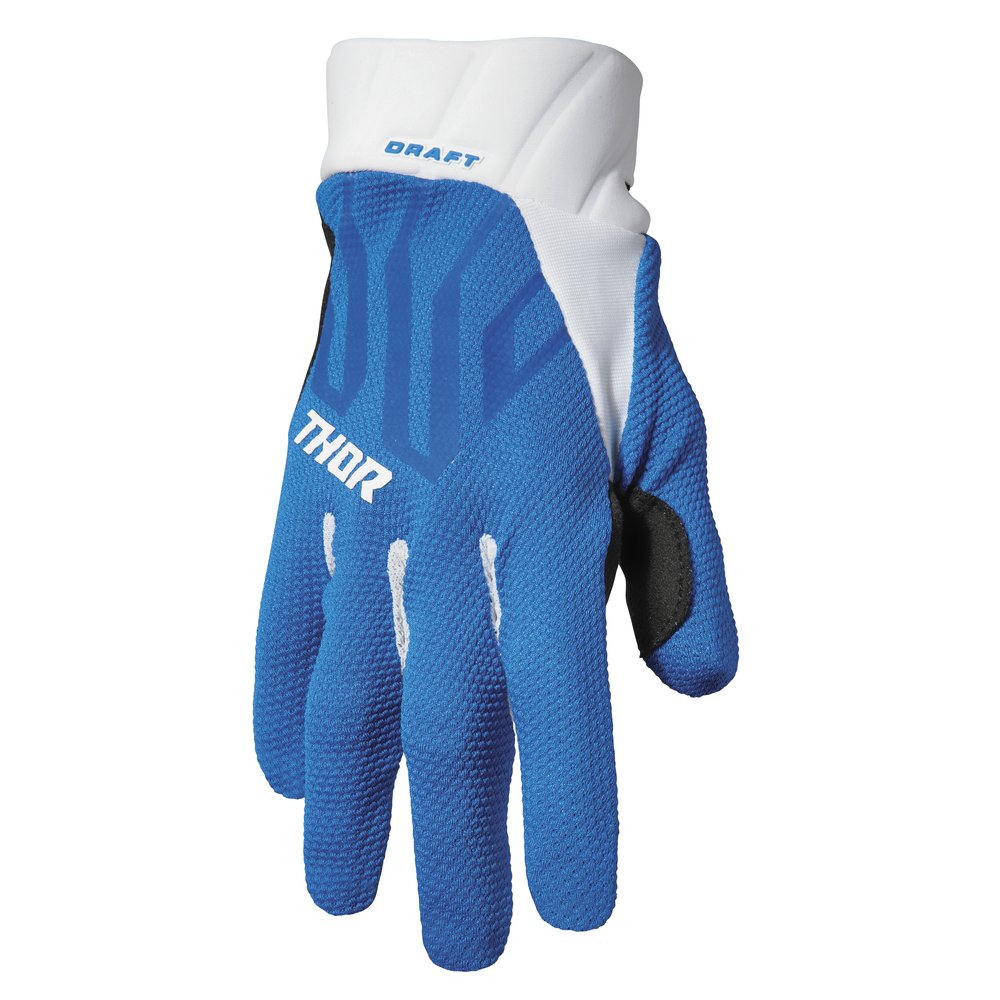THOR Draft Motocross Handschuhe blau weiss