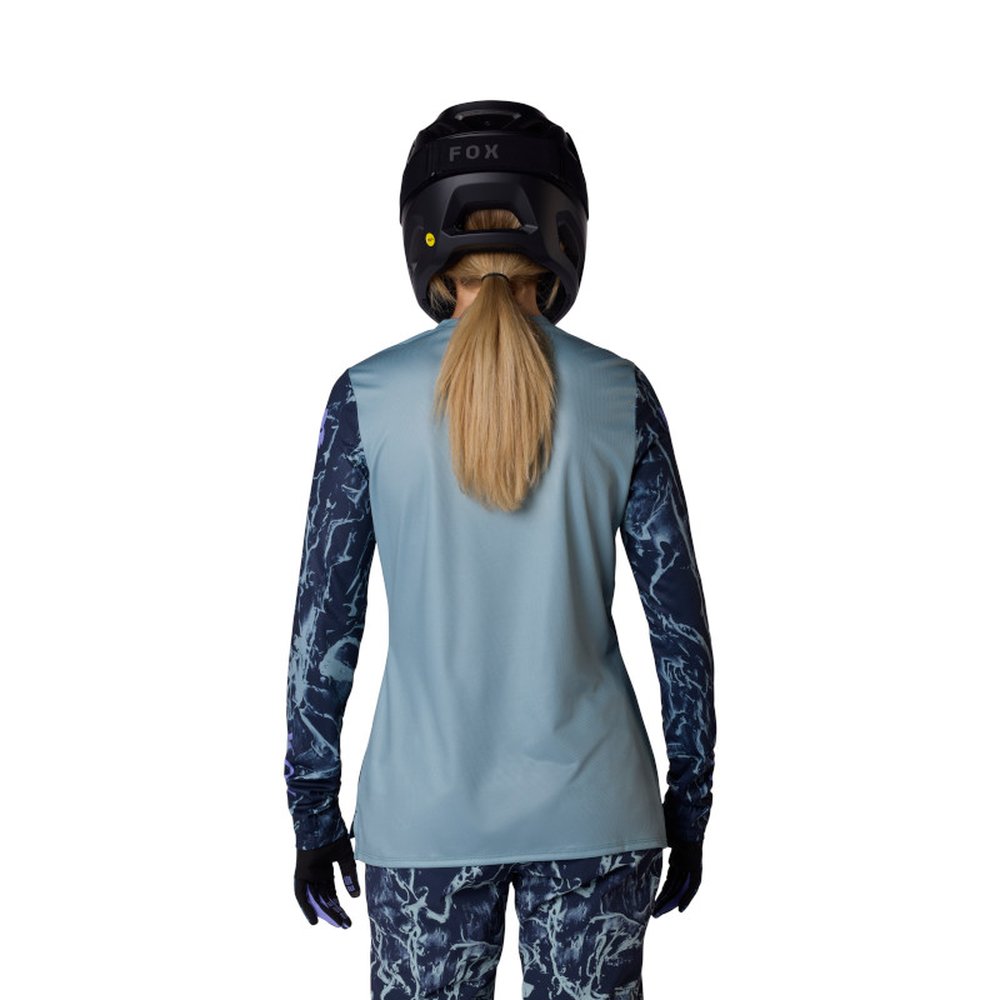 FOX W RANGER LS JERSEY IMG PRINT langärmlig für Frauen Dark Blau