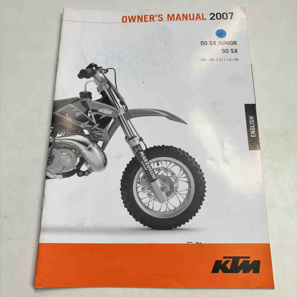 KTM 50 SX/50 SX Junior 2007 3211141en Motorrad-Handbuch gebraucht