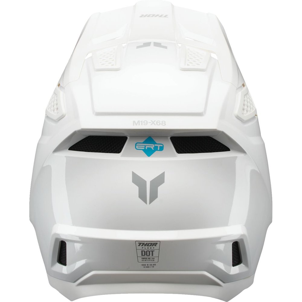 THOR Fleet Motocross Helm Whiteout weiss