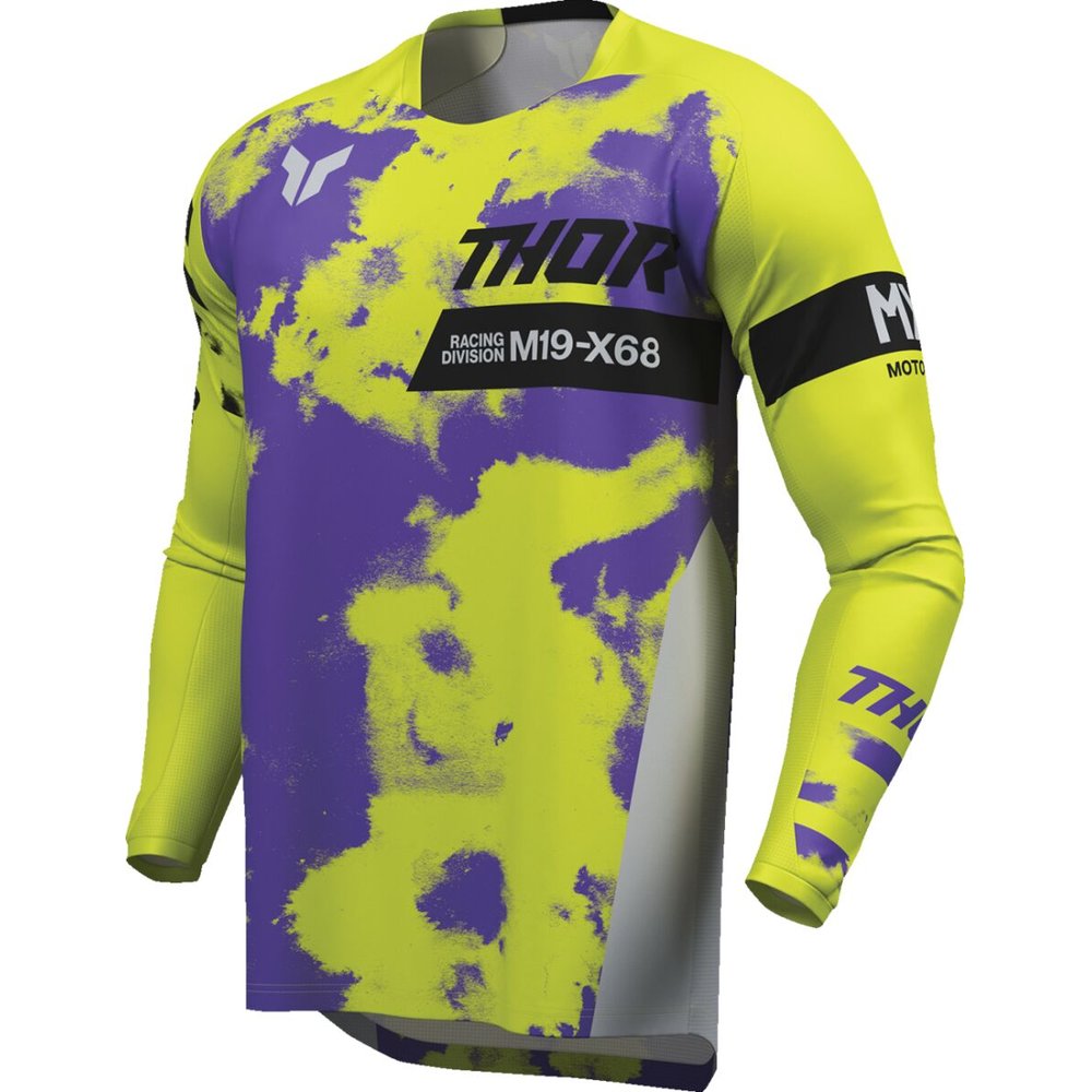 THOR Launchmode Bleach Youth Kinder Jersey grau/acid neon gelb THOR Launchmode Bleach Youth Kinder Jersey grau/acid neon gelb
