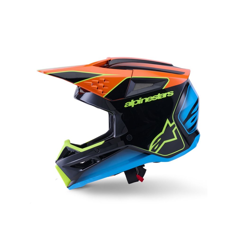 ALPINESTARS Supertech M3 Fray Motocross Helm schwarz/orange/gelb