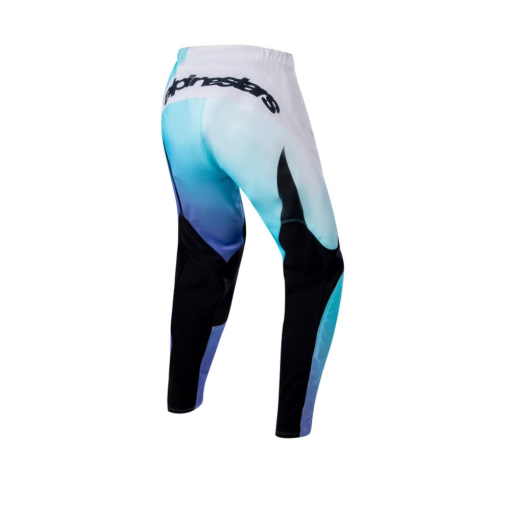 ALPINESTARS 4W Stella Fluid Frauen Motocross Hose weiss türkis ALPINESTARS 4W Stella Fluid Frauen Motocross Hose weiss türkis