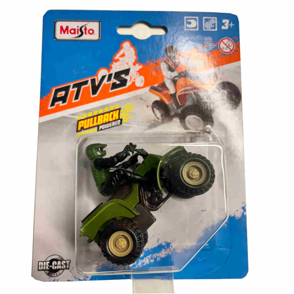 MAISTO ATV Pullback Quad militär grün