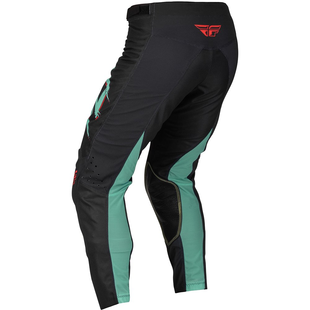 FLY Kinetic S.E. Rave Motocross Hose schwarz mint rot FLY Kinetic S.E. Rave Motocross Hose schwarz mint rot