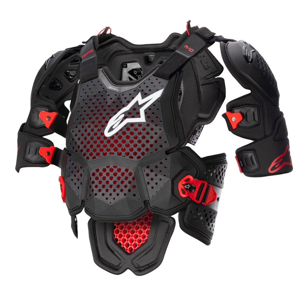 ALPINESTARS A-10 V2 Brustpanzer schwarz rot