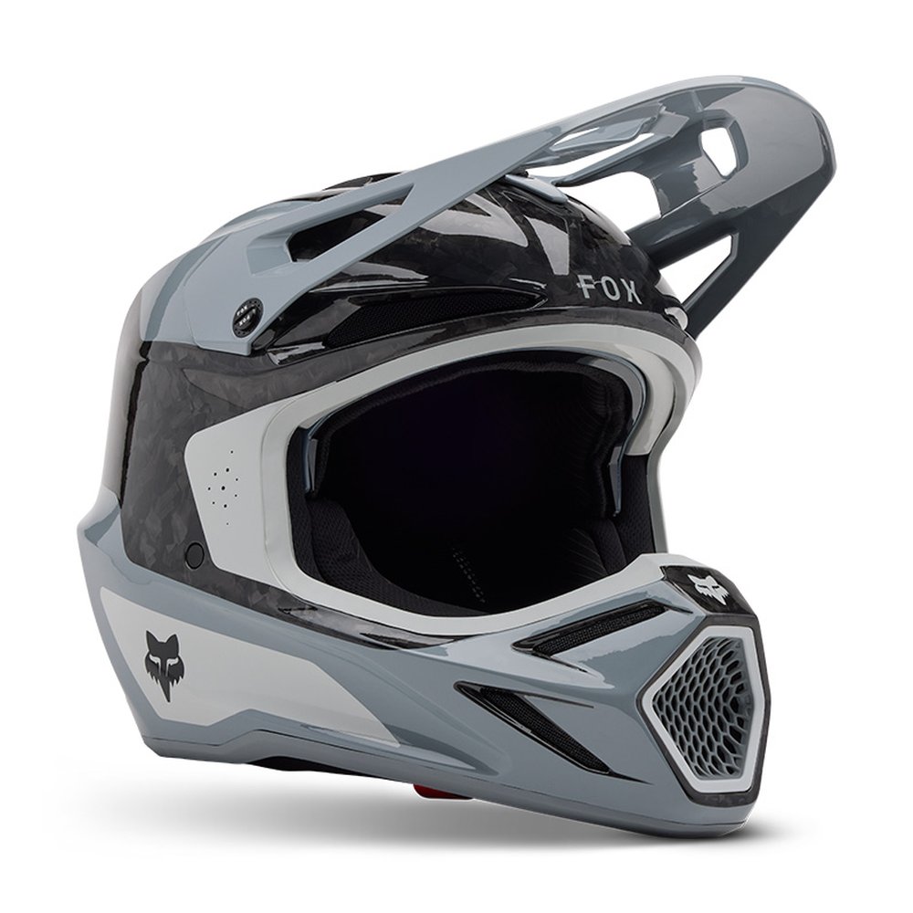 FOX V3 RS INFINITE Motocross Helm Cloud Grau