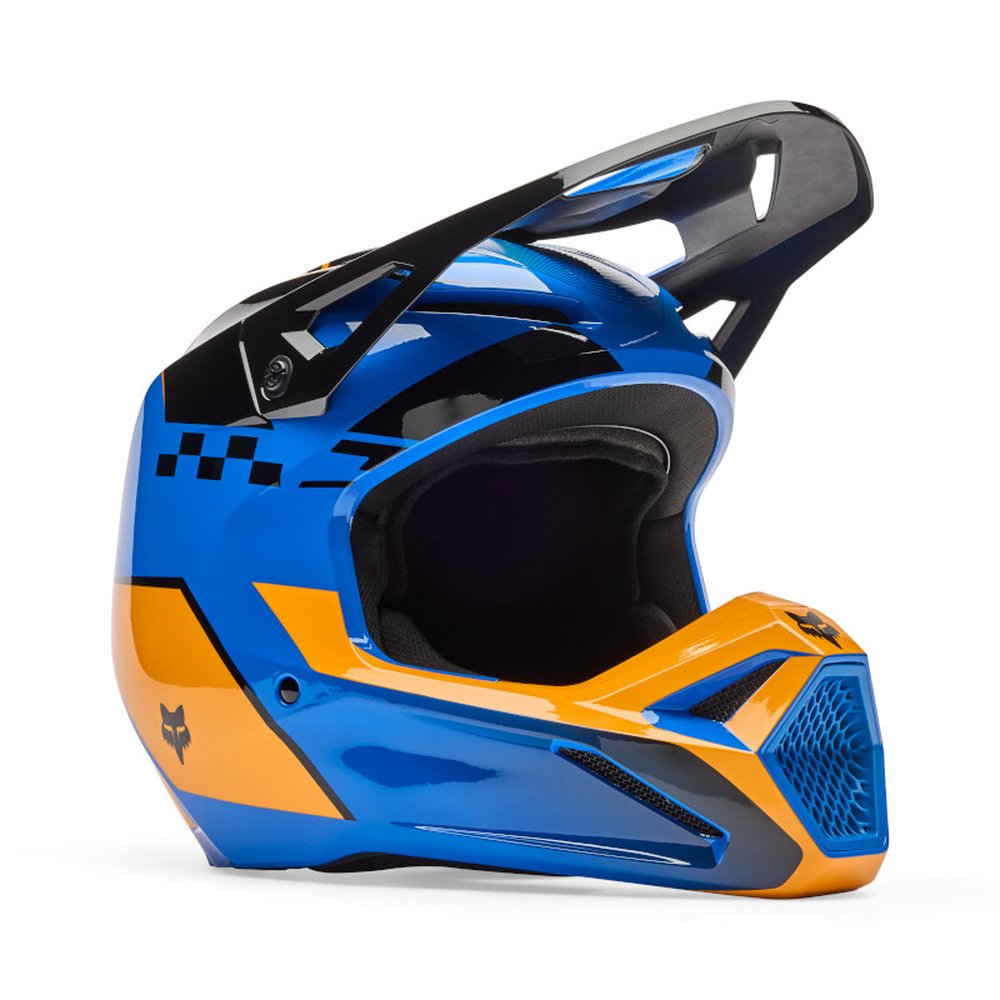 FOX V1 COLLECT Motocross Helm Blau