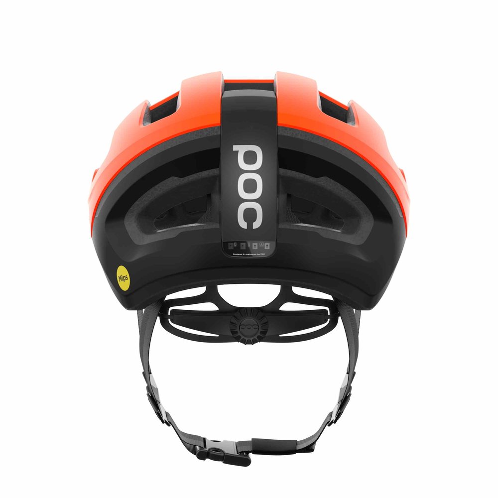 POC Omne Beacon MIPS Gravel Helm Fluorescent Orange Matt/Uranium Black Matt