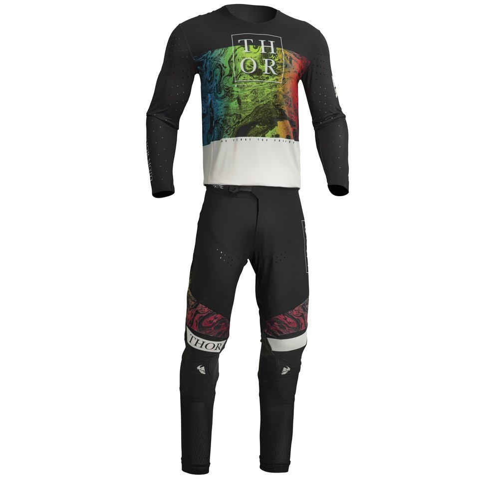 THOR Prime Melter MX MTB Jersey schwarz weiss THOR Prime Melter MX MTB Jersey schwarz weiss