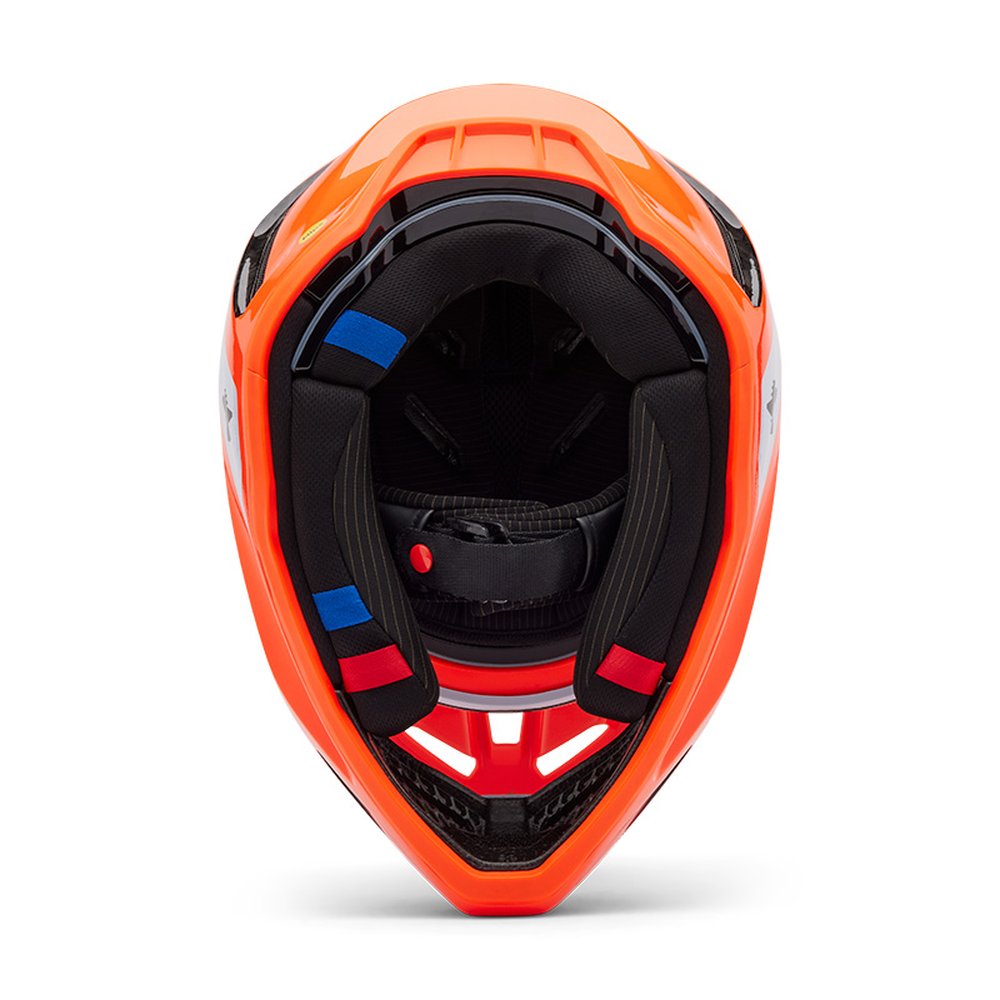 FOX V3 RS INFINITE Motocross Helm Neon Orange