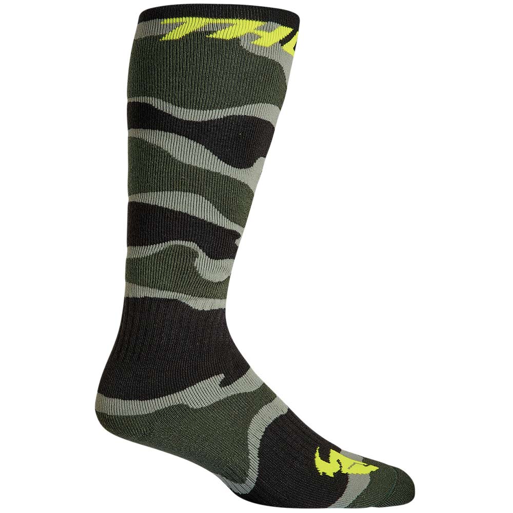 THOR MX Kinder Socken camo grün gelb THOR MX Kinder Socken camo grün gelb