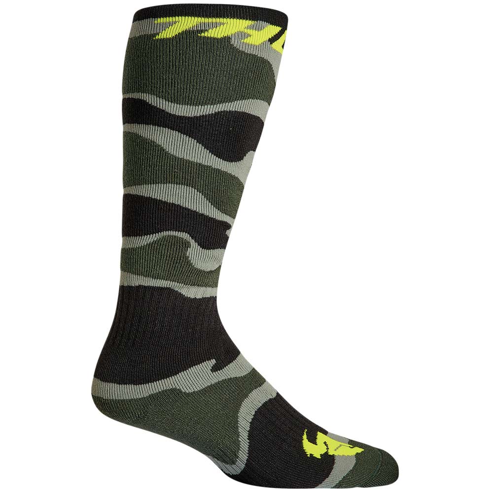 THOR MX Kinder Socken camo grün gelb