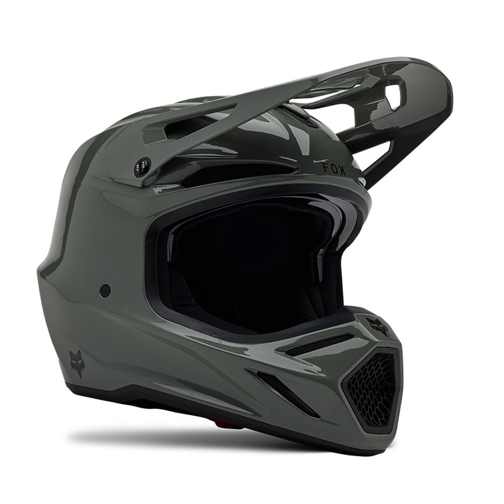 FOX V3 RS CARBON SOLID Motocross Helm Dark Stone