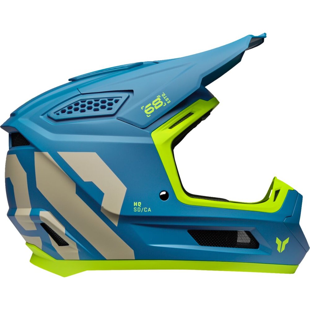 THOR Fleet Motocross Helm Forge blau