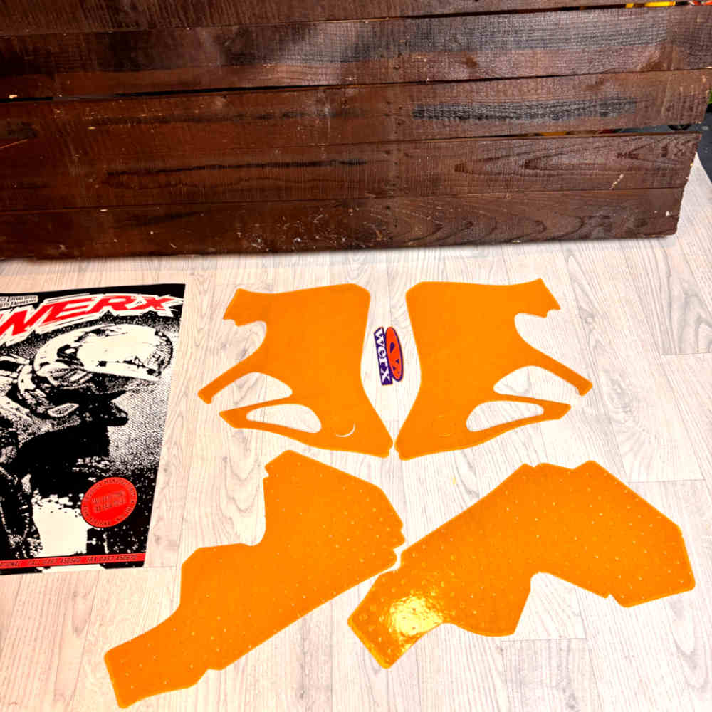 WERX Dekor-Satz Tank und Kühler passend für Honda WXCR 120 C CR 125/250 1995 transparent