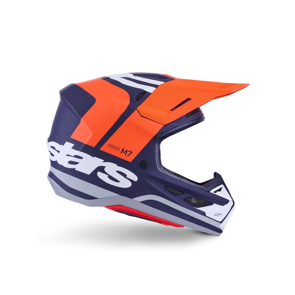 ALPINESTARS Supertech M7 Core Motocross Helm orange/blau