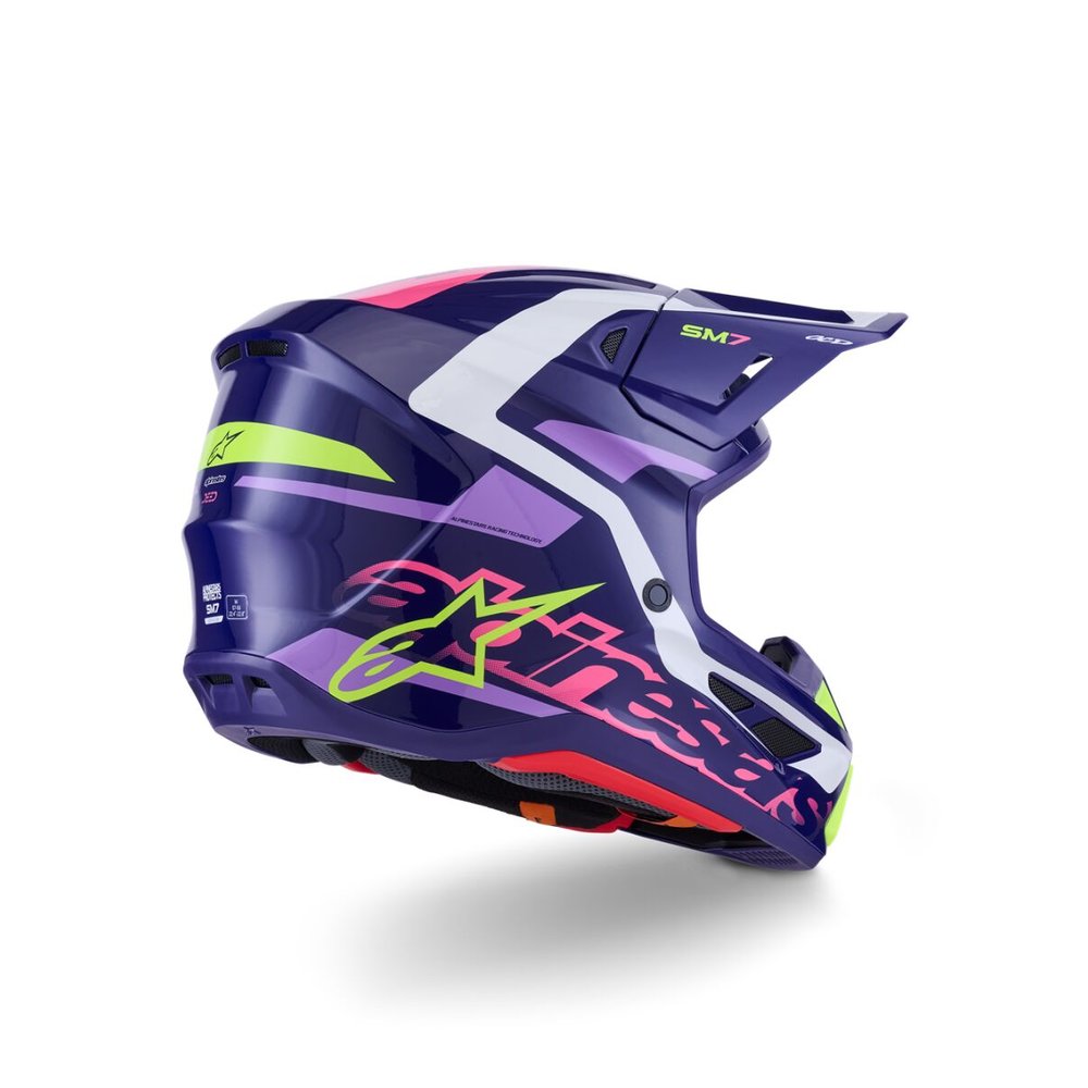 ALPINESTARS Supertech M7 Deed Motocross Helm lila/pink