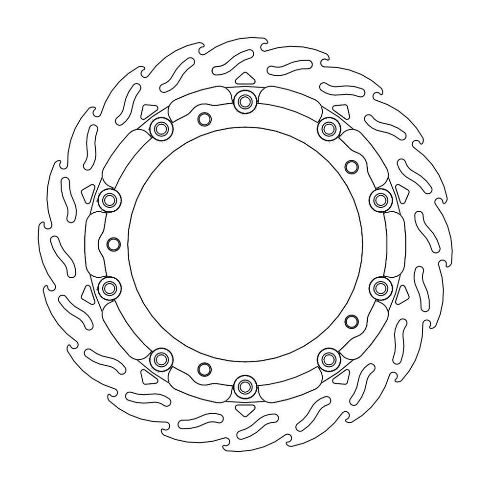 MOTO-MASTER Bremsscheibe Flame vorne L