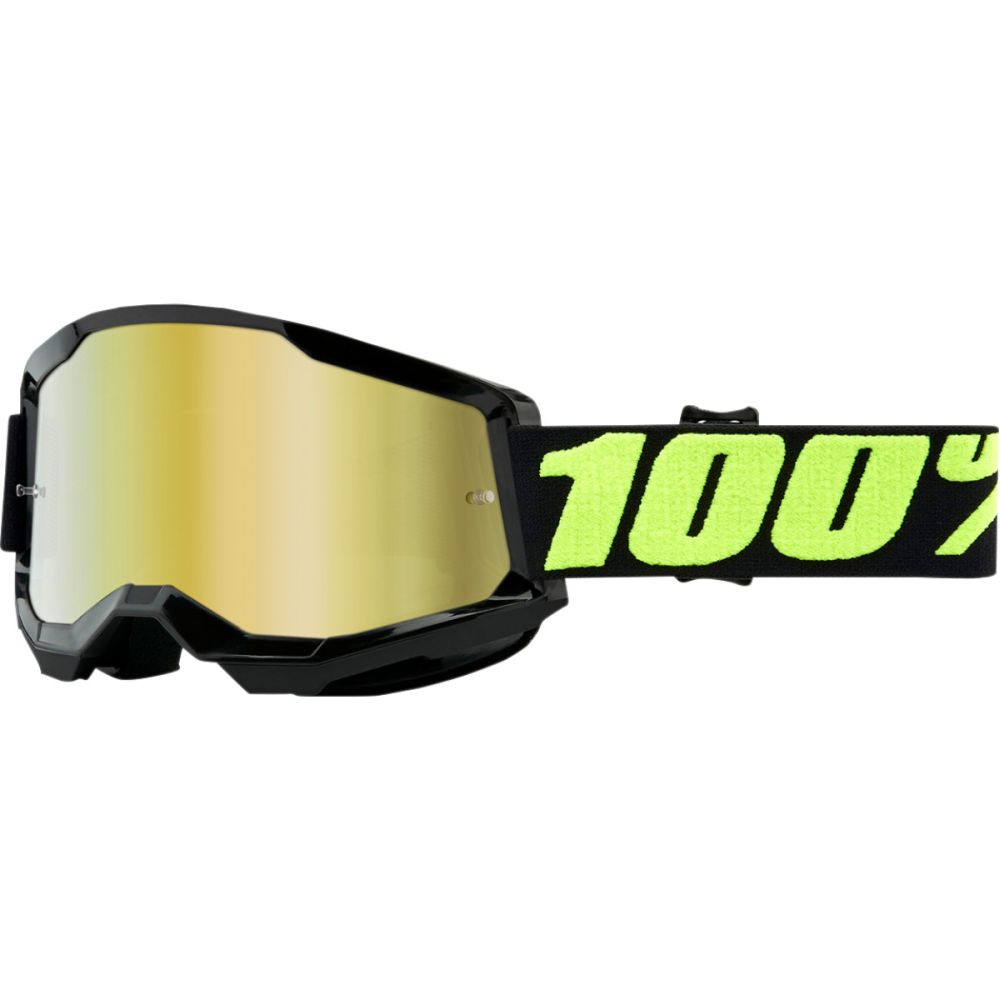 100% Strata 2 Upsol MX MTB Brille gold verspiegelt
