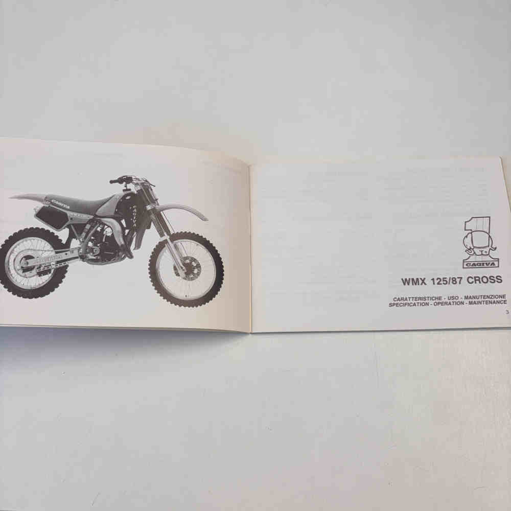 CAGIVA WMX 125 1987 Cross 53901 Motorrad-Handbuch gebraucht