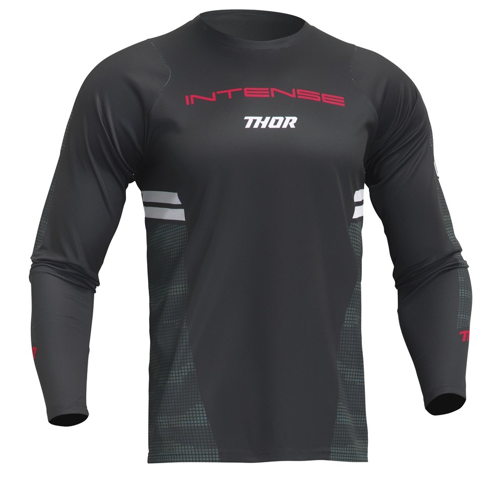 THOR Intense Berm langärmliges MTB Jersey schwarz camo