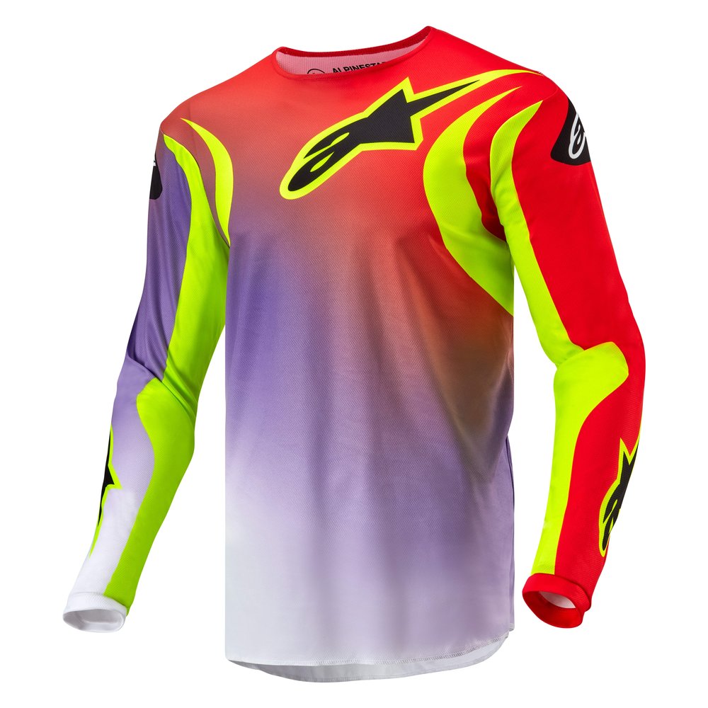 ALPINESTARS Fluid Luce Jersey weiss rot gelb