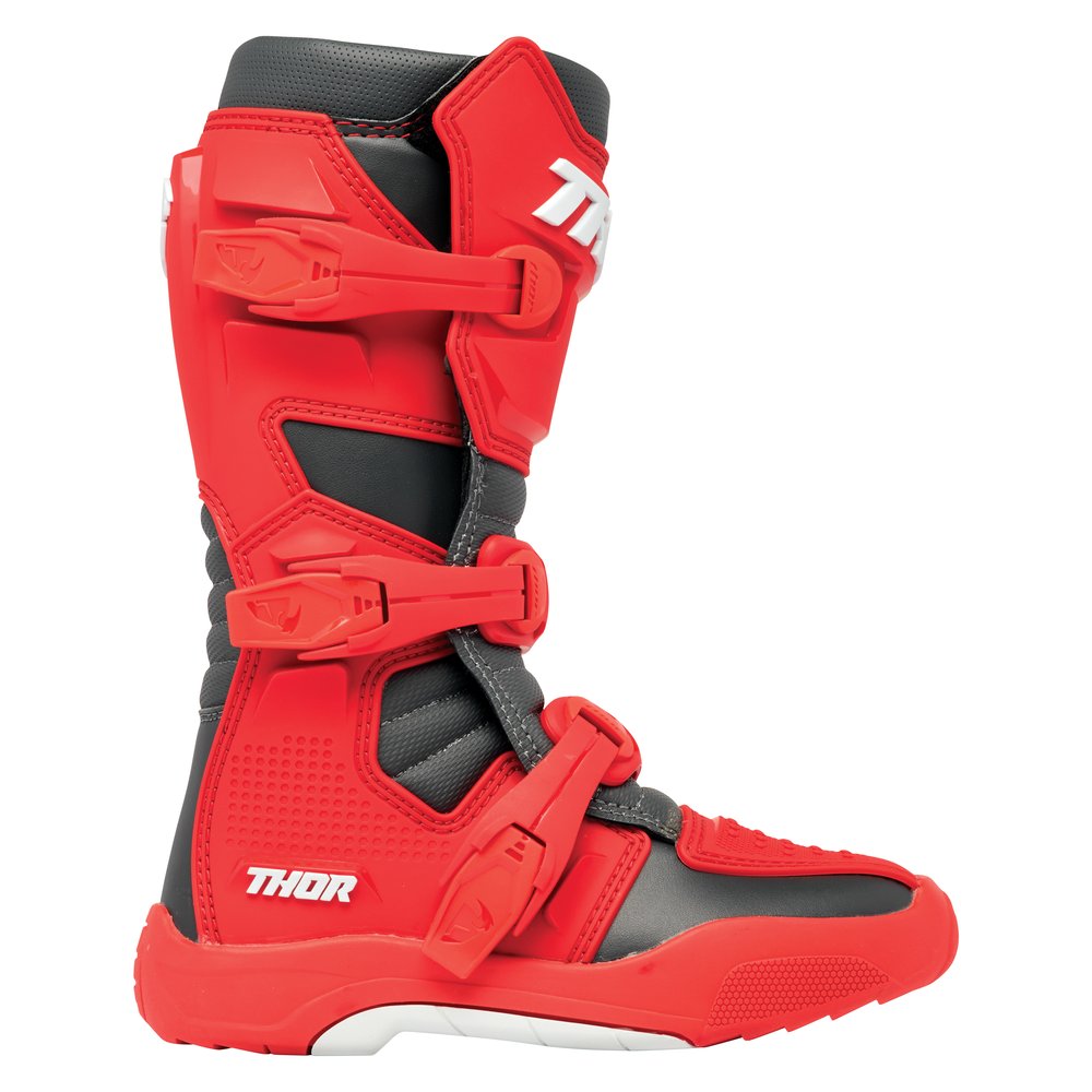 THOR Blitz XR Kinder Motocross Stiefel rot grau